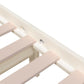 Bedframe Massief Hout Wit 150X200 Cm 5Ft King Size