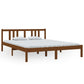 Bedframe Massief Hout Honingbruin 150X200 Cm 5Ft King Size
