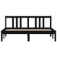 Bedframe Massief Hout Zwart 150X200 Cm 5Ft King Size