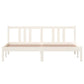 Bedframe Massief Hout Wit 160X200 Cm