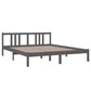 Bedframe Massief Hout Grijs 160X200 Cm
