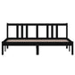 Bedframe Massief Hout Zwart 160X200 Cm