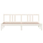 Bedframe Massief Hout Wit 180X200 Cm 6Ft Super King