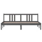 Bedframe Massief Hout Grijs 180X200 Cm 6Ft Super King