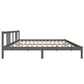 Bedframe Massief Hout Grijs 180X200 Cm 6Ft Super King