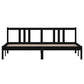 Bedframe Massief Hout Zwart 180X200 Cm 6Ft Super King