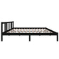 Bedframe Massief Hout Zwart 180X200 Cm 6Ft Super King