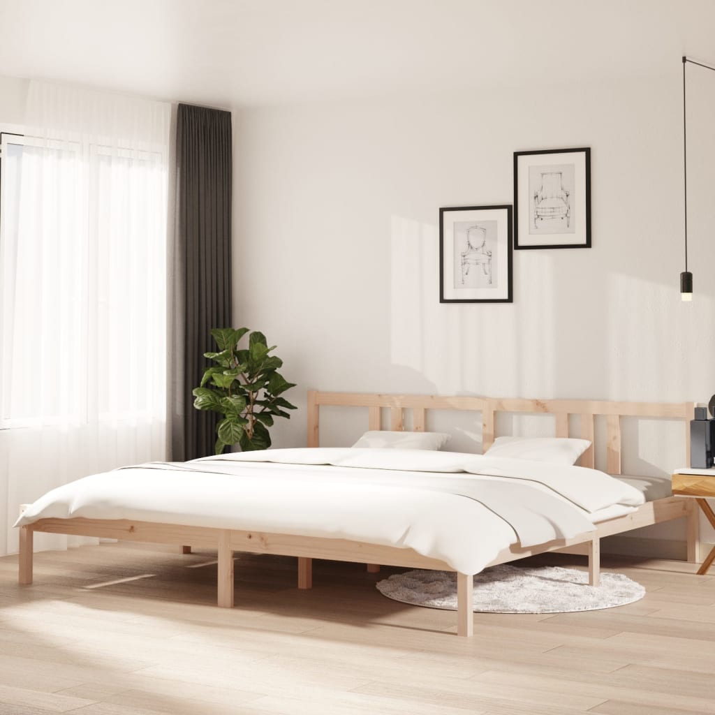 Bedframe Massief Hout 200X200 Cm