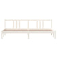Bedframe Massief Hout Wit 200X200 Cm