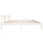 Bedframe Massief Hout Wit 200X200 Cm