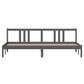 Bedframe Massief Hout Grijs 200X200 Cm