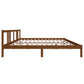 Bedframe Massief Hout Honingbruin 200X200 Cm