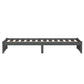 Bedframe Massief Hout Grijs 75X190 Cm 2Ft6 Small Single