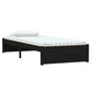 Bedframe Massief Hout Zwart 75X190 Cm 2Ft6 Small Single