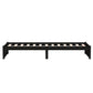 Bedframe Massief Hout Zwart 75X190 Cm 2Ft6 Small Single
