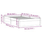 Bedframe Massief Hout Grijs 90X190 Cm 3Ft Single