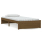 Bedframe Massief Hout Honingbruin 90X190 Cm 3Ft Single
