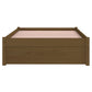 Bedframe Massief Hout Honingbruin 90X190 Cm 3Ft Single