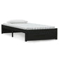 Bedframe Massief Hout Zwart 90X190 Cm 3Ft Single
