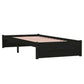Bedframe Massief Hout Zwart 90X190 Cm 3Ft Single
