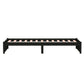 Bedframe Massief Hout Zwart 90X190 Cm 3Ft Single