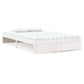 Bedframe Massief Hout Wit 120X190 Cm 4Ft Small Double