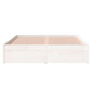 Bedframe Massief Hout Wit 120X190 Cm 4Ft Small Double