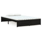 Bedframe Massief Hout Zwart 120X190 Cm 4Ft Small Double