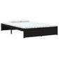 Bedframe Massief Hout Zwart 120X190 Cm 4Ft Small Double