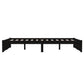 Bedframe Massief Hout Zwart 120X190 Cm 4Ft Small Double