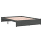 Bedframe Massief Hout Grijs 140X190 Cm