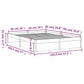 Bedframe Massief Hout Grijs 140X190 Cm