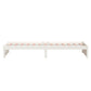 Bedframe Massief Hout Wit 90X200 Cm