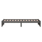 Bedframe Massief Hout Grijs 90X200 Cm