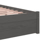 Bedframe Massief Hout Grijs 90X200 Cm