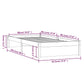 Bedframe Massief Hout Grijs 90X200 Cm