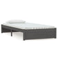 Bedframe Massief Hout Grijs 100X200 Cm