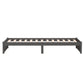 Bedframe Massief Hout Grijs 100X200 Cm
