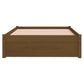 Bedframe Massief Hout Honingbruin 100X200 Cm