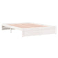 Bedframe Massief Hout Wit 140X200 Cm