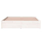 Bedframe Massief Hout Wit 140X200 Cm