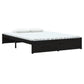 Bedframe Massief Hout Zwart 140X200 Cm