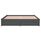 Bedframe Massief Hout Grijs 150X200 Cm 5Ft King Size
