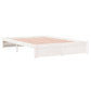 Bedframe Massief Hout Wit 160X200 Cm