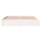 Bedframe Massief Hout Wit 160X200 Cm