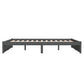 Bedframe Massief Hout Grijs 160X200 Cm