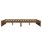 Bedframe Massief Hout Honingbruin 160X200 Cm
