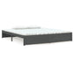 Bedframe Massief Hout Grijs 180X200 Cm 6Ft Super King