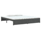 Bedframe Massief Hout Grijs 180X200 Cm 6Ft Super King