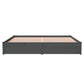 Bedframe Massief Hout Grijs 180X200 Cm 6Ft Super King